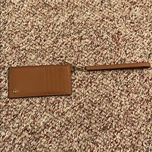 Tory Burch Tan CardHolder/Wallet Wristlet